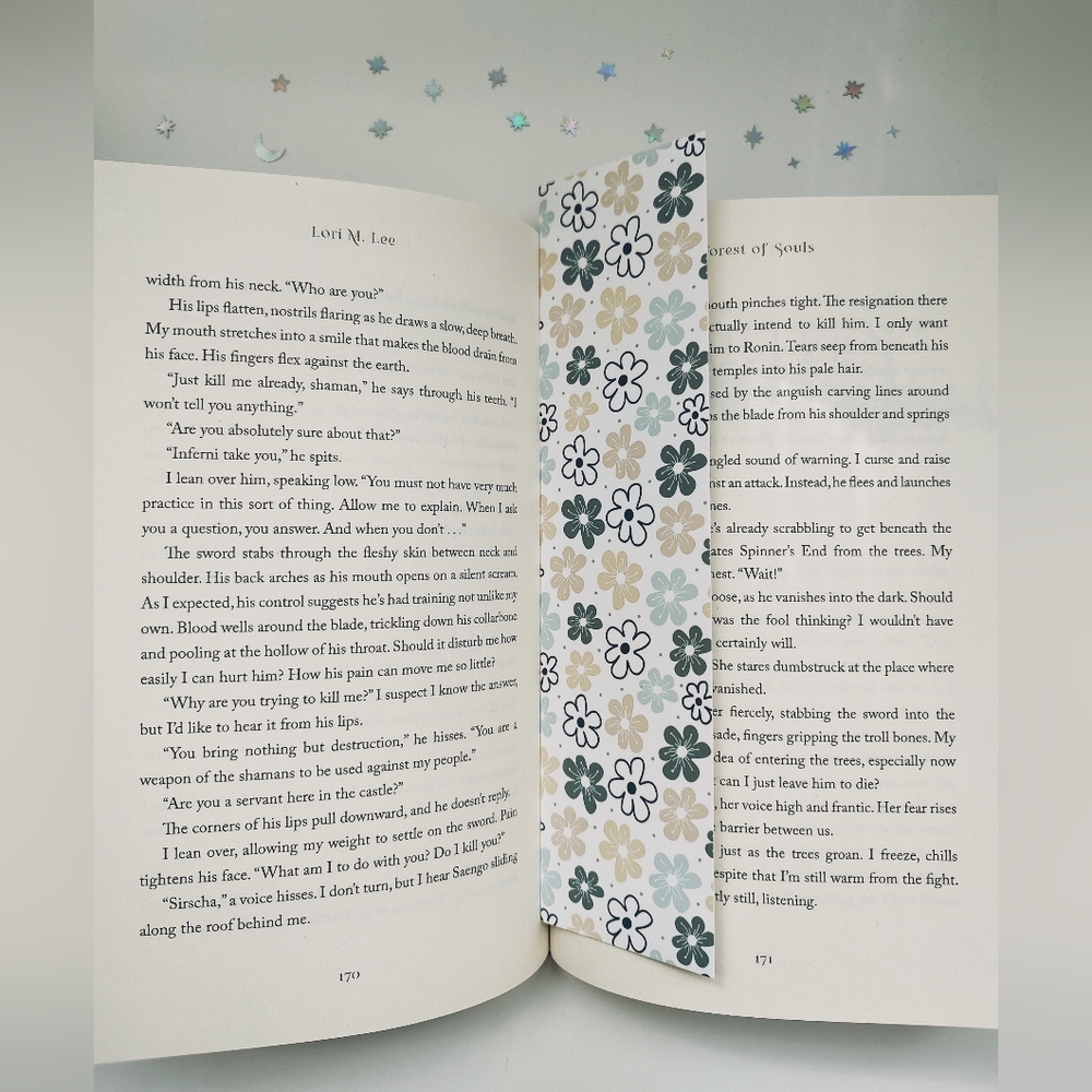 Cat & Flower Bookmark Set - Picture 3 of 3